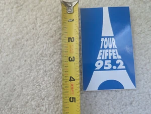 new 1993 sticker decal tour eiffel tower 95.2 fm radio station france paris art - Picture 1 of 1