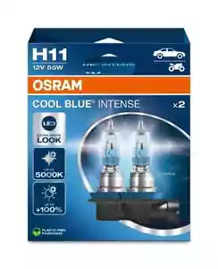 OSRAM Cool Blue Intense Next Gen H11 Headlight Bulbs (Twin) 64211CBN-HCB 5000K - Picture 1 of 3