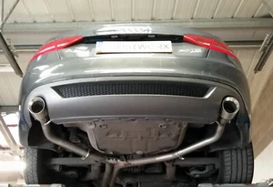 Audi A5 3.0 TDi Coupe/Cabrio Heckschalldämpfer Löschrohre - 4" Schrägschneidspitzen - Bild 1 von 7