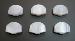 fit Gotoh Guitar Machine Head White color acrylic Button 6pcs, FR18W - Picture 1 of 4
