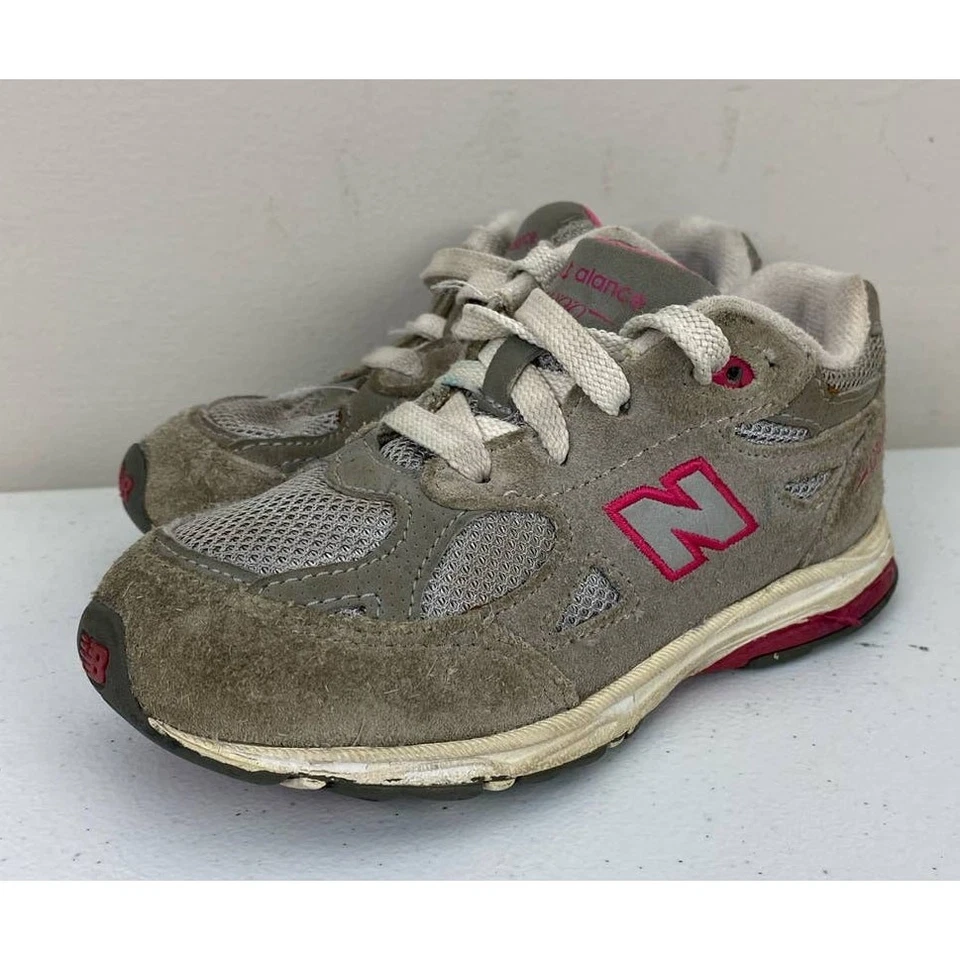 Jóvenes Niños Infantiles New Balance 990 KJ990GPI Gamuza Zapatillas Zapatos, 9 Foto 1 de 4