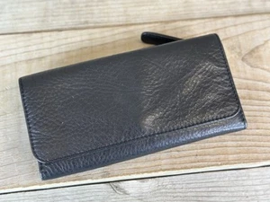 Osgoode Marley Cashmere BLACK Leather Womens RFID Blocking Card Case Wallet 1218 - Picture 1 of 8