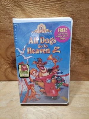 All Dogs go to Heaven VHS movie NEW sealed Free Tattoos (D) - Image 1 of 2