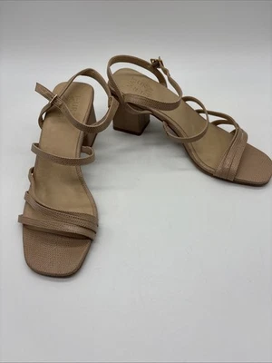 Naturalizer Niko Block Heeled Sandal (Women's) - Crème brulee - Sz 8.5M - Image 1 of 4