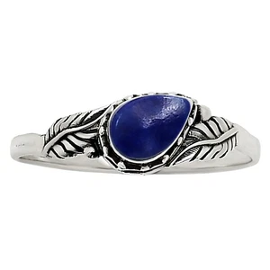 Natürlicher Lapislazuli - Afghanistan 925 Sterling Silber Ring Gr.5 Schmuck R-1404 - Bild 1 von 5