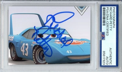 RICHARD PETTY DISNEY PIXAR CARS SIGNED PHOTOGRAPH AUTOGRAPH PSA DNA COA PICTURE - Image 1 of 2