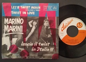 7" MARINO MARINI LET'S TWIST AGAIN (BALLIAMO IL TWIST) / TWIST IN LOVE DURIUM - Picture 1 of 1