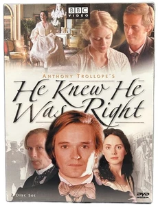 HE KNEW HE WAS RIGHT (2 DVD Set 2004) Anthony Trollope, David Tennant NEW SEALED - Foto 1 di 4