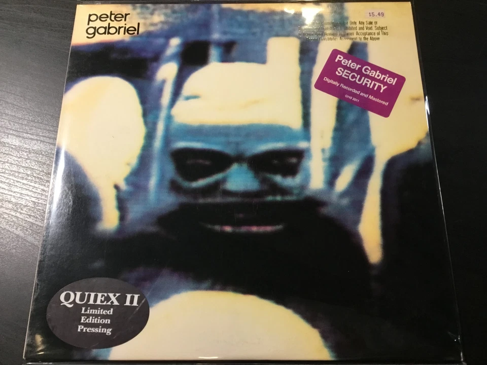 Peter Gabriel Security 1982 Geffen Promo Quiex II Audiophile Prog LP Genesis EX - Image 1 of 4