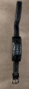 Ladies Fossil Analog Watch With Black Leather ES 9826 - Picture 1 of 4