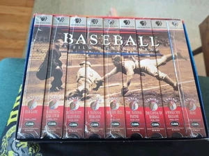 Baseball: A Film by Ken Burns - Nine Inning Boxed Set (VHS, 1997, 9-Tape Set) - Picture 1 of 1
