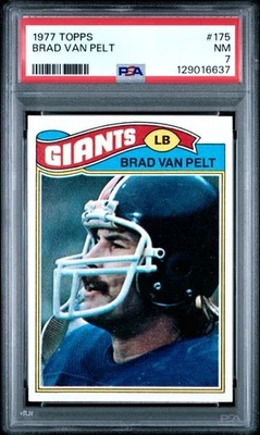 1977 TOPPS #175 BRAD VAN PELT - PSA Graded 7 - Image 1 of 2