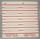 250 Blank Juke Box Title Strips [Star Title Strip] 10 1" X 3" strips per sheet