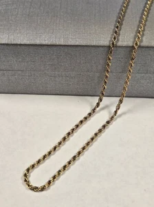 Sterlingsilber/Gold Overlay 18" Seilkette - Bild 1 von 5