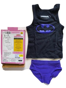 Original Underoos Girls 4 Bragas Tanque/Panty Set Batgirl BATMAN Nuevo en Caja - Imagen 1 de 4