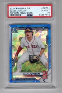 2021 Bowman Chrome Sapphire Blaze Jordan Boston Red Sox PSA 10 RC - Picture 1 of 1
