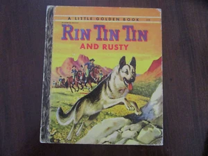 Vintage Little Golden Book Rin Tin Tin and Rusty HC Four Colour Back #155 - Picture 1 of 10