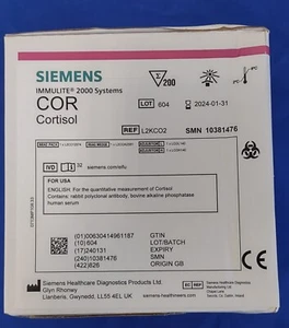 Siemens Immulite 2000 Cortisol (200 Tests/Kit) SMN 10381476 - Picture 1 of 4