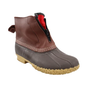 🔥L.L. Bean Women's Bean Boot 7" Front Zip Check Fleece Lined Duck Boot 8US🔥 - Picture 1 of 10