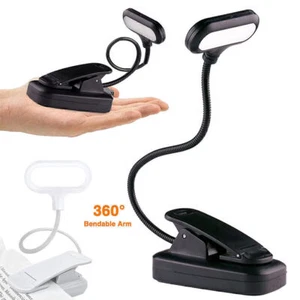 Leselampe LED Klemmleuchte USB Dimmbar Bettlampe Flexibel Schreibtischleuchte . - Bild 1 von 8