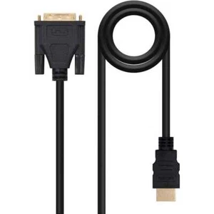 Nanokabel Video Adapter Kabel DVI 18+1 auf HDMI M/Stecker Schwarz 10.15.0502 1.8m - Bild 1 von 4