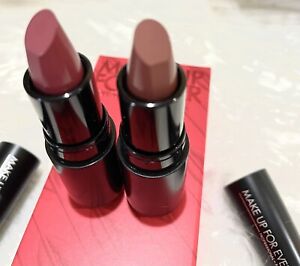 Makeup For Ever Supreme Nude Lips Rouge Artist Lipstick Duo New In Box Nudes