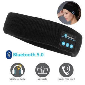 Bluetooth 5.0 Bezprzewodowy opaska na głowę Sportowy mikrofon Stereo Bieganie Sen Muzyka Słuchawki - Zdjęcie 1 z 11