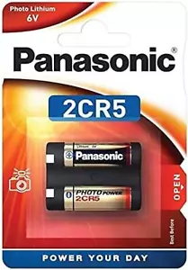 1x Panasonic Photo Battery Lithium 2CR5 1400mAh 6 Volt 1 Blister - Picture 1 of 3