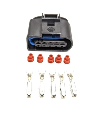 Carcasa conector 5 pines coleta 1J0973999A sensor MAF para Audi Volkswagen Foto 1 de 4