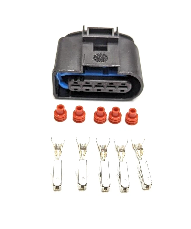 Carcasa conector 5 pines coleta 1J0973999A sensor MAF para Audi Volkswagen Foto 1 de 4