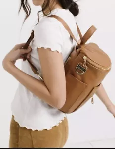 New Fawn Design mini backpack diaper bag Camel Brown See Description - Picture 1 of 10