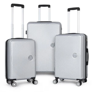 3 PCS Modern Travel Trolley Suitcase Luggage Set Hardside Lightweight 20/24/28 - Picture 1 of 10