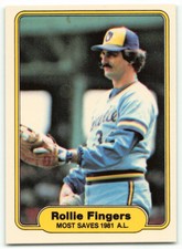 1982 FLEER ROLLIE FINGERS MILWAUKEE BREWERS #644