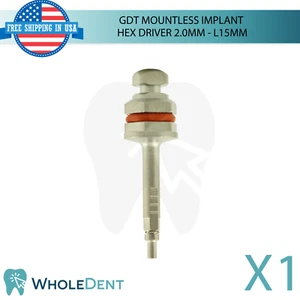 Herramienta de apriete de inserción hexagonal de accesorio dental sin montaje de 2,0 mm L15 mm - Imagen 1 de 4
