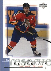 2000-01 UD Reserve Panthers Hockey Card #36 Pavel Bure