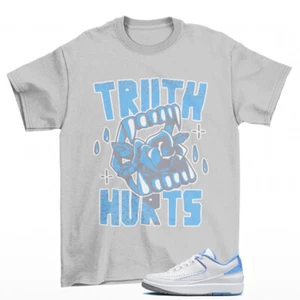 Truth Shirt Grey to Match Jordan 2 Retro Low UNC DV9956-104 - Picture 1 of 2