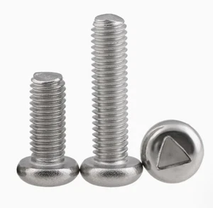304 Stainless Steel Triangle Bolts Pan Head Screws M3 M4 - Picture 1 of 12