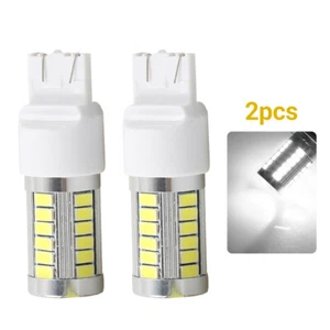 2PCS T20 White Light 7443 5630 5730 33SMD LED Car Brake Tail DRL Stop Bulb Lamp - Bild 1 von 10