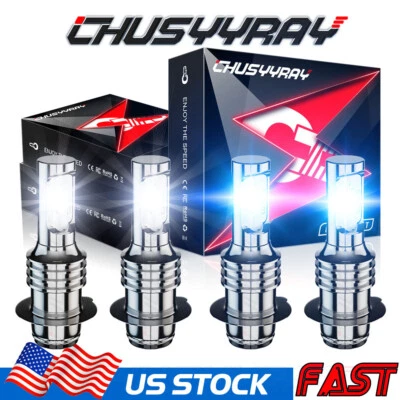 For Honda Foreman 400 450 1997-2004 Headlight 4X H6 6000K+8000k Bulbs white+blue - Image 1 of 4