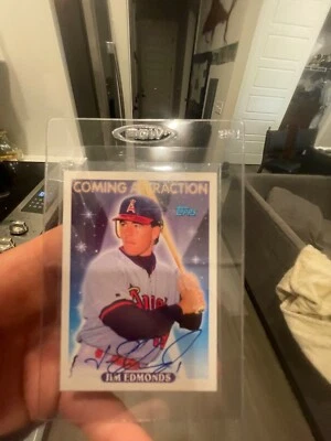 Salón de la Fama Jim Edmonds Rookie Auto Future Foto 1 de 2