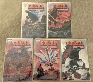 Godzilla Half-Century War #1-5 Set James Stokoe (IDW 2013) Mylar bags NM - Picture 1 of 6