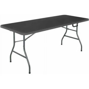 6 Foot Premium Folding Table, Black - Picture 1 of 10