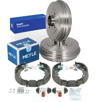 DELPHI Bremstrommel mit Radlager + MEYLE Bremsbacken Rep-Satz für RENAULT CLIO 4 - Bild 1 von 4