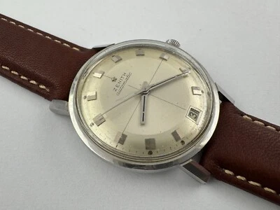 Vintage ZENITH Stellina Date Crosshair Pie Pan Dial Automatic Cal 2542PC - 34 mm - Image 1 of 4