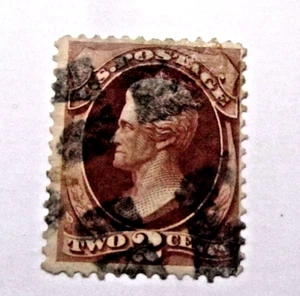 2 Cent Jackson Stamp of 1870, Used/HR/Fine, #146 - Picture 1 of 1