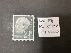 West German stamps - WG 54. Mi 189. 1954. ** MNH #c348 - Picture 1 of 3