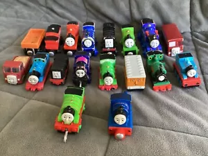 THOMAS THE TANK ENGINE AND FRIENDS BULK LOT OF 18 TRAINS AND A BUS. - Picture 1 of 20