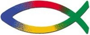 Fischaufkleber "Regenbogen" - Classic (*NEU*) - Bild 1 von 1