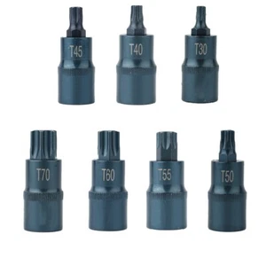 Versatile Torx Screwdriver Bit Tool for Various Ratchet Wrenches T30T70 - Picture 1 of 39