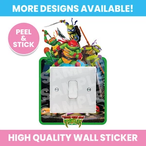 TMNT INTERRUTTORE LUCE SURROUND ADESIVO PARETE DECALCOMANIA BAMBINI RAGAZZA RAGAZZO CAMERA DA LETTO - Foto 1 di 1